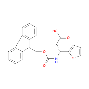 2-Furanpropanoic acid, β-[[(9H-fluoren-9-ylmethoxy)carbonyl]amino]-, (βR)-