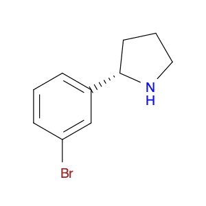 Pyrrolidine, 2-(3-bromophenyl)-, (2S)-