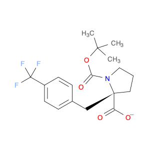 (S)-1-(tert-Butoxycarbonyl)-2-(4-(trifluoromethyl)benzyl)pyrrolidine-2-carboxylic acid