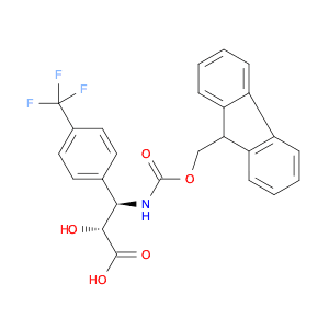 (2R,3R)-3-((((9H-Fluoren-9-yl)methoxy)carbonyl)amino)-2-hydroxy-3-(4-(trifluoromethyl)phenyl)propa…