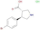 (3R,4S)-4-(4-Bromophenyl)pyrrolidine-3-carboxylic acid hydrochloride