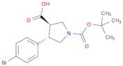 Boc-(+/-)-trans-4-(4-bromo-phenyl)-pyrrolidine-3-carboxylic acid