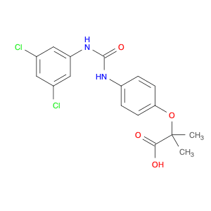 Propanoic acid, 2-[4-[[[(3,5-dichlorophenyl)amino]carbonyl]amino]phenoxy]-2-methyl-