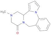 9H,11H-Pyrazino[2,1-c]pyrrolo[1,2-a][1,4]benzodiazepin-11-one, 12,13,14,14a-tetrahydro-13-methyl-