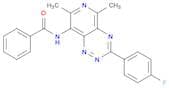N-(3-(4-Fluorophenyl)-5,7-dimethylpyrido[3,4-e][1,2,4]triazin-8-yl)benzamide