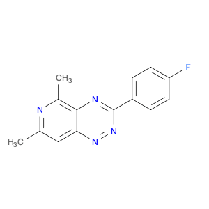 Pyrido[3,4-e]-1,2,4-triazine, 3-(4-fluorophenyl)-5,7-dimethyl-
