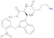L-Tryptophan, 1-[(2-nitrophenyl)thio]-N-L-ornithyl-, methyl ester (9CI)