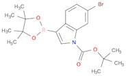 1H-​Indole-​1-​carboxylic acid, 6-​bromo-​3-​(4,​4,​5,​5-​tetramethyl-​1,​3,​2-​dioxaborolan-​2-​y…