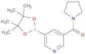Pyrrolidin-1-yl(5-(4,4,5,5-tetramethyl-1,3,2-dioxaborolan-2-yl);pyridin-3-yl);methanone