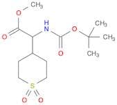 Methyl 2-((tert-butoxycarbonyl)amino)-2-(1,1-dioxidotetrahydro-2H-thiopyran-4-yl)acetate