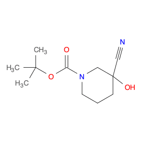 1-Piperidinecarboxylic acid, 3-cyano-3-hydroxy-, 1,1-dimethylethyl ester