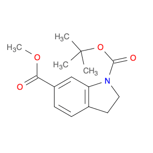 1H-Indole-1,6-dicarboxylic acid, 2,3-dihydro-, 1-(1,1-dimethylethyl) 6-methyl ester