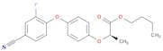 Propanoic acid, 2-[4-(4-cyano-2-fluorophenoxy)phenoxy]-, butyl ester, (2R)-
