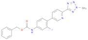 Carbamic acid, N-[3-fluoro-4-[6-(2-methyl-2H-tetrazol-5-yl)-3-pyridinyl]phenyl]-, phenylmethyl est…