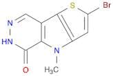 5H-Thieno[2',3':4,5]pyrrolo[2,3-d]pyridazin-5-one, 2-bromo-4,6-dihydro-4-methyl-