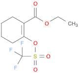 1-Cyclohexene-1-carboxylic acid, 2-[[(trifluoromethyl)sulfonyl]oxy]-, ethyl ester