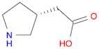 3-Pyrrolidineacetic acid, (3R)-