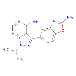 1H-Pyrazolo[3,4-d]pyrimidin-4-amine, 3-(2-amino-5-benzoxazolyl)-1-(1-methylethyl)-