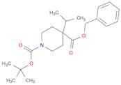 1,4-Piperidinedicarboxylic acid, 4-(1-methylethyl)-, 1-(1,1-dimethylethyl) 4-(phenylmethyl) ester
