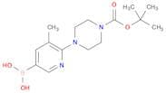 1-Piperazinecarboxylic acid, 4-(5-borono-3-methyl-2-pyridinyl)-, 1-(1,1-dimethylethyl) ester