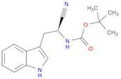 Boc-(s)-2-amino-3-(3-indolyl)-propionitrile