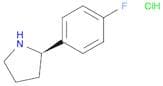 Pyrrolidine, 2-(4-fluorophenyl)-, hydrochloride (1:1), (2R)-