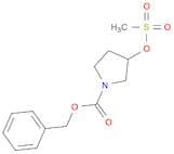 1-Pyrrolidinecarboxylic acid, 3-[(methylsulfonyl)oxy]-, phenylmethyl ester