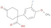 1-(3-Fluoro-4-methoxyphenyl)-4-oxocyclohexanecarboxylic Acid