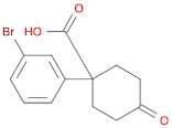 Cyclohexanecarboxylic acid, 1-(3-bromophenyl)-4-oxo-