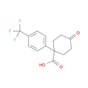 4-Oxo-1-[4-(trifluoromethyl)phenyl]cyclohexanecarboxylic acid