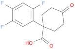 4-Oxo-1-(2,4,5-trifluorophenyl)cyclohexanecarboxylic Acid