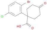 1-(2-Bromo-5-chlorophenyl)-4-oxocyclohexanecarboxylic Acid