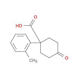 1-(2-methylphenyl)-4-oxocyclohexane-1-carboxylic acid