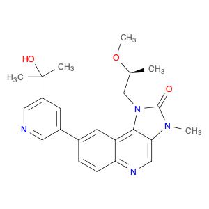 2H-Imidazo[4,5-c]quinolin-2-one, 1,3-dihydro-8-[5-(1-hydroxy-1-methylethyl)-3-pyridinyl]-1-[(2S)-2…