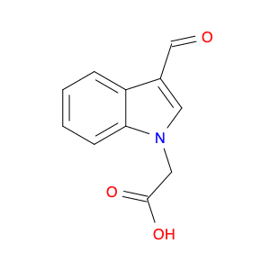 1H-Indole-1-acetic acid, 3-formyl-