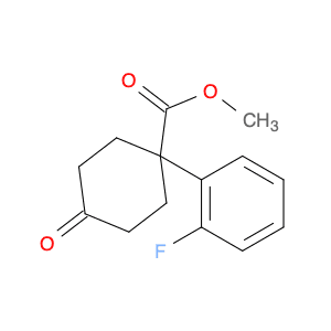Cyclohexanecarboxylic acid, 1-(2-fluorophenyl)-4-oxo-, methyl ester