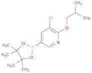 3-chloro-2-(2-methylpropoxy)-5-(tetramethyl-1,3,2-dioxaborolan-2-yl)pyridine