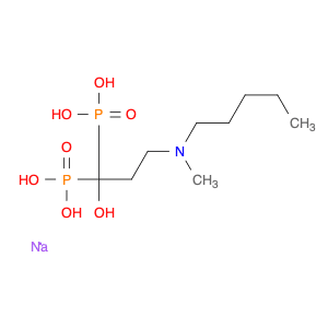 Phosphonic acid, P,P'-[1-hydroxy-3-(methylpentylamino)propylidene]bis-, sodium salt (1:1)