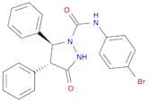 1-Pyrazolidinecarboxamide, N-(4-bromophenyl)-3-oxo-4,5-diphenyl-, (4R,5S)-rel-