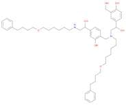 4-(1-Hydroxy-2-((2-hydroxy-4-(1-hydroxy-2-((6-(4-phenylbutoxy)hexyl)amino)ethyl)benzyl)(6-(4-pheny…