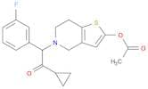 5-(2-Cyclopropyl-1-(3-fluorophenyl)-2-oxoethyl)-4,5,6,7-tetrahydrothieno[3,2-c]pyridin-2-yl acetate
