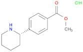 Benzoic acid, 4-​(2S)​-​2-​piperidinyl-​, methyl ester, hydrochloride (1:1)