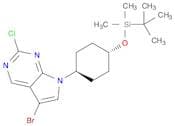 5-Bromo-7-[trans-4-(tert-butyldimethylsilanyloxy)cyclohexyl]-2-chloro-7H-pyrrolo[2,3-d]pyrimidine