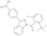 Benzoic acid, 4-[1-[2-chloro-6-(trifluoromethyl)benzoyl]-1H-indazol-3-yl]-
