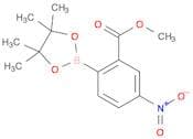 Benzoic acid, 5-nitro-2-(4,4,5,5-tetramethyl-1,3,2-dioxaborolan-2-yl)-, methyl ester
