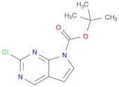 7H-Pyrrolo[2,3-d]pyrimidine-7-carboxylic acid, 2-chloro-, 1,1-dimethylethyl ester