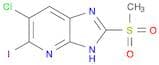 6-Chloro-5-iodo-2-(methylsulfonyl)-3H-imidazo[4,5-b]pyridine