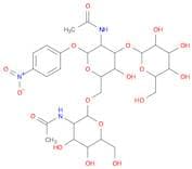 4-Nitrophenyl 2-Acetamido-6-O-(2-acetamido-2-deoxy-b-D-glucopyranosyl) -3-O-(b-D-galactopyranosyl)…