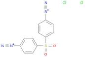 Benzenediazonium, 4,4'-sulfonylbis-, chloride (1:2)