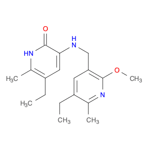 2(1H)-Pyridinone, 5-ethyl-3-[[(5-ethyl-2-methoxy-6-methyl-3-pyridinyl)methyl]amino]-6-methyl-